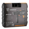 Сетевая ударная дрель DEKO DKID600W в кейсе с быстрозажимным патроном 063-4163