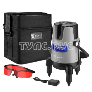 Уровень лазерный самовыравнивающийся DEKO DKLL02RB PRO SET 1 в сумке (2 линии, красный луч) 065-0101