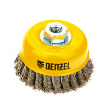 Щетка Чашка (100 мм; М14; крученая нержавеющая проволока 0.5 мм) для УШМ DENZEL 746283