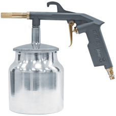 Пневмопистолет пескоструйный с бачком (142л/мин 3.5бар 0.75л) цветн.коробка.