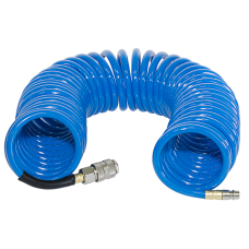 Шланг спиральный с фитингами рапид полиуретан 15бар 6x10мм 10м. Шланг спиральный с фитингами рапид полиуретан 15бар 6x10мм 10м.