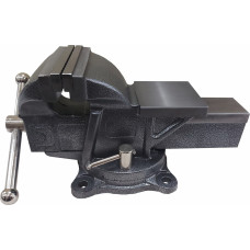 Тиски слесарные GRIFF 150 мм, серия PRO, поворотные, стальные, с наковальней 17кг g164030