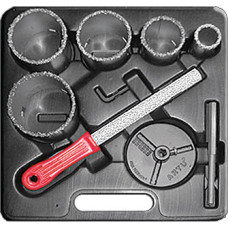 Пила круговая карбидн. 33-83 мм, 5 шт.+ напильник карбидный в чемоданчике Пила круговая карбидн. 33-83 мм, 5 шт.+ напильник карбидный в чемоданчике