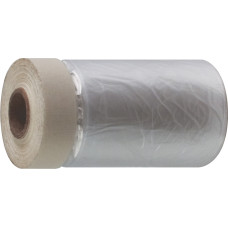 Укрывная пленка с малярной лентой, 140 см х 33 м, статически заряжена, 7 мкр. 30-7106 Укрывная пленка с малярной лентой, 140 см х 33 м, статически заряжена, 7 мкр. 30-7106