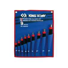 Набор выколоток с протектором, чехол из теторона, 9 предметов KING TONY 1009GPN Набор выколоток с протектором, чехол из теторона, 9 предметов KING TONY 1009GPN