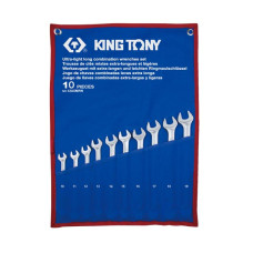 Набор комбинированных удлиненных ключей, 10-19 мм, чехол из теторона, 10 предметов KING TONY 12A0MRN Набор комбинированных удлиненных ключей, 10-19 мм, чехол из теторона, 10 предметов KING TONY 12A0MRN