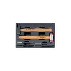 Набор выколоток и керн с молотками, ложемент, 6 предметов KING TONY 9-90106SR Набор выколоток и керн с молотками, ложемент, 6 предметов KING TONY 9-90106SR