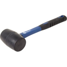 Киянка КОБАЛЬТ 450 г (60 мм), черная резина, фибергласовая рукоятка (241-048)