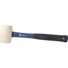 Киянка КОБАЛЬТ 450г (60мм) белая резина, фибергласовая рукоятка (241-079)