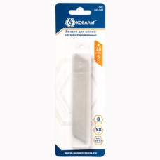 Лезвия сменные КОБАЛЬТ для ножей 18 мм, сегментированные 242-045 Лезвия сменные КОБАЛЬТ для ножей 18 мм, сегментированные 242-045