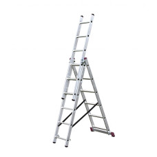 Универсальная алюминиевая лестница 3х6 Krause Corda 010360 Универсальная алюминиевая лестница 3х6 Krause Corda 010360