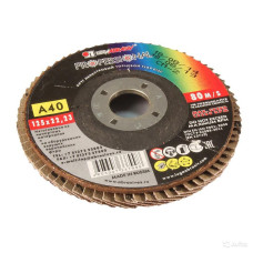 Круг лепестковый торцевой плоский КЛТ1 (125х22 мм; А 40; 14А 40/Р40) Luga-Abrasiv D91012522140400