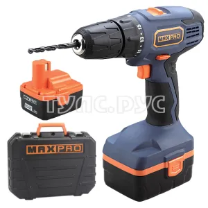 Дрель-шуруповерт аккумуляторная MAX PRO, 14,4 В 85016