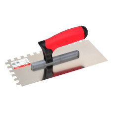 Гребенка из нерж.стали с профессиональной ручкой, 130x270мм, зуб 6x6мм, CORTE 0242C Гребенка из нерж.стали с профессиональной ручкой, 130x270мм, зуб 6x6мм, CORTE 0242C