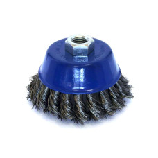 Кордщетка чашеобразная витая (90 мм; М14) ПРАКТИКА 032-478 Кордщетка чашеобразная витая (90 мм; М14) ПРАКТИКА 032-478