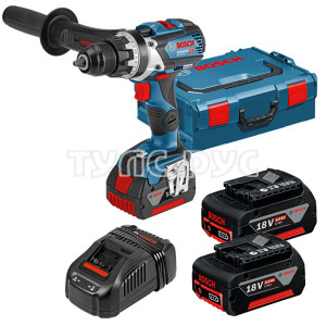Аккумуляторная ударная дрель-шуруповерт  Li-Ion 18 В,Bosch GSR 18V-85 C (2 акк. 5 а/ч + ЗУ) 06019G0100