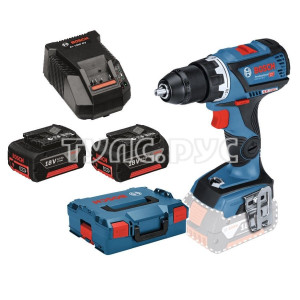 Аккумуляторная дрель-шуруповерт  Li-Ion 18 В, Bosch GSB 18V-60 C  (2 акк. 5 а/ч + ЗУ) 06019G2100 
