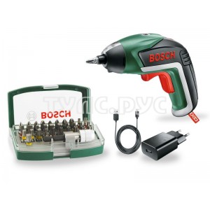 Аккумуляторная отвертка Bosch IXO V Bit Set   06039A800S 