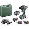 Аккумуляторная дрель-шуруповерт BoschAdvancedDrill18 (2 акк.) SET (с угловой и эксцентриковой насадкой) 06039B5003