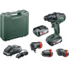 Аккумуляторная ударная дрель-шуруповерт Bosch AdvancedImpact18 (2 акк.) SET (с угловой и эксцентриковой насадкой) 06039B5103
