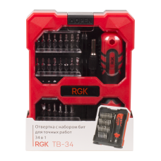 Отвертка RGK TB-34 (34 в 1) 4610011873799