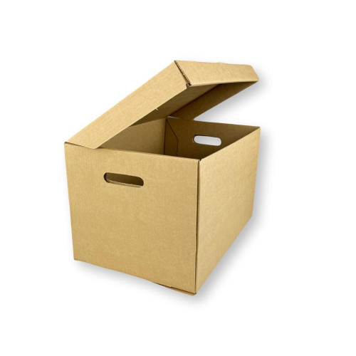 Гофрокороб Лоток 480х330x295 мм T-23 профиль B бурый (10 штук в упаковке)