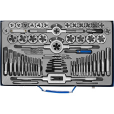 Набор метчиков и плашек, Профессионал ЗУБР 65 предметов, сталь Р6М5 28110-H65