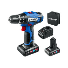 Дрель-шуруповерт, сумка, Профессионал ЗУБР 12 В, 40 Н·м, 2 АКБ тип Т7 (4 А·ч) DL-121-42 Дрель-шуруповерт, сумка, Профессионал ЗУБР 12 В, 40 Н·м, 2 АКБ тип Т7 (4 А·ч) DL-121-42