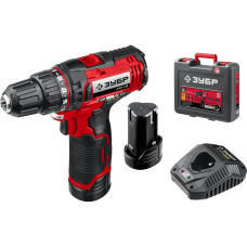 Дрель-шуруповерт, кейс ЗУБР С1-12, 12 В, 30 Н·м, 2 АКБ (2 А·ч) ДШЛ-125-22 Дрель-шуруповерт, кейс ЗУБР С1-12, 12 В, 30 Н·м, 2 АКБ (2 А·ч) ДШЛ-125-22